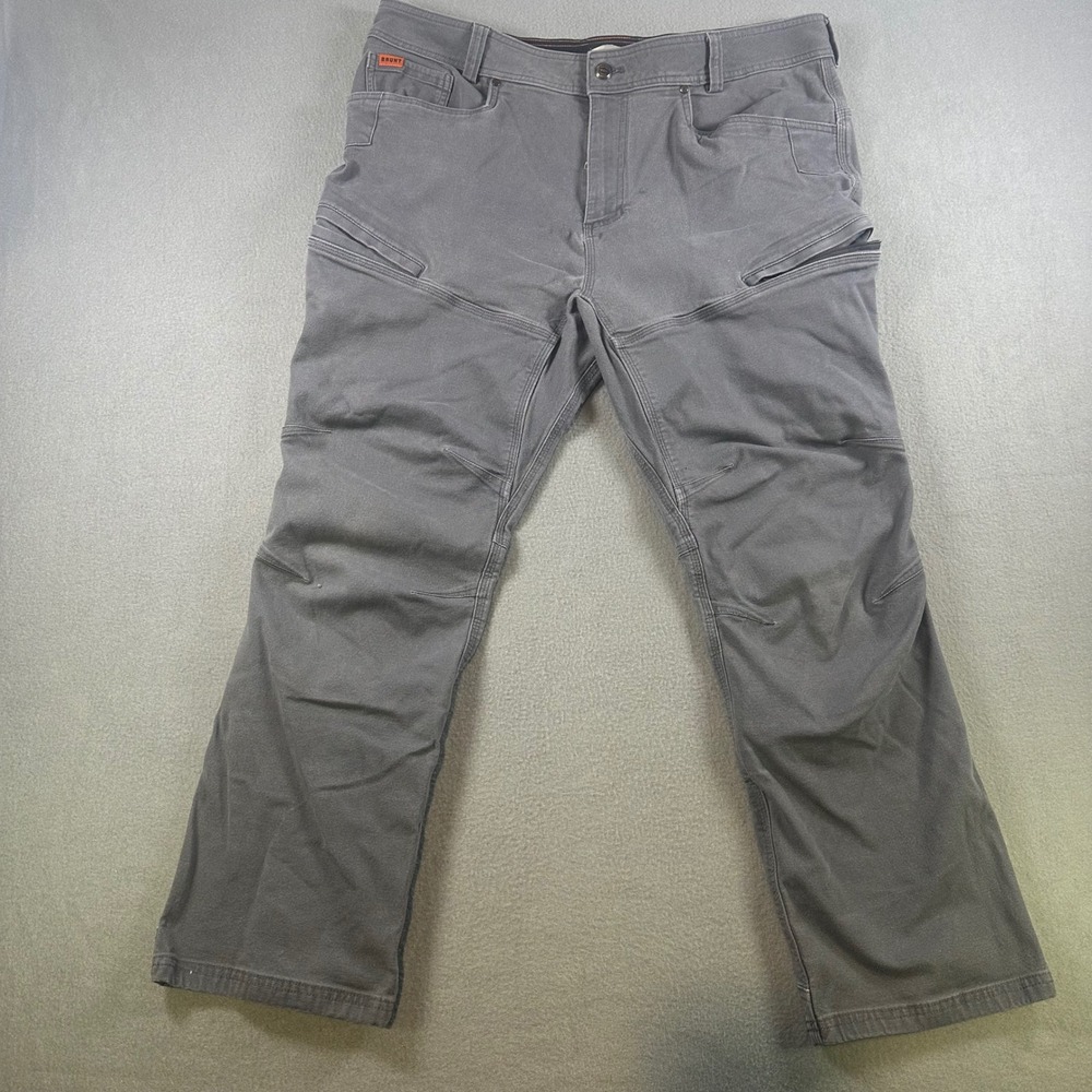 Brunt Workwear Torra Pants Men 38x30 Grey Articulated Knee Utility Work Trousers